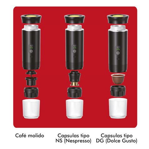 CAFETERA PORTATIL 3 EN 1 XPRESSCUP GRIS MUVIP MV0647 - Imagen 7