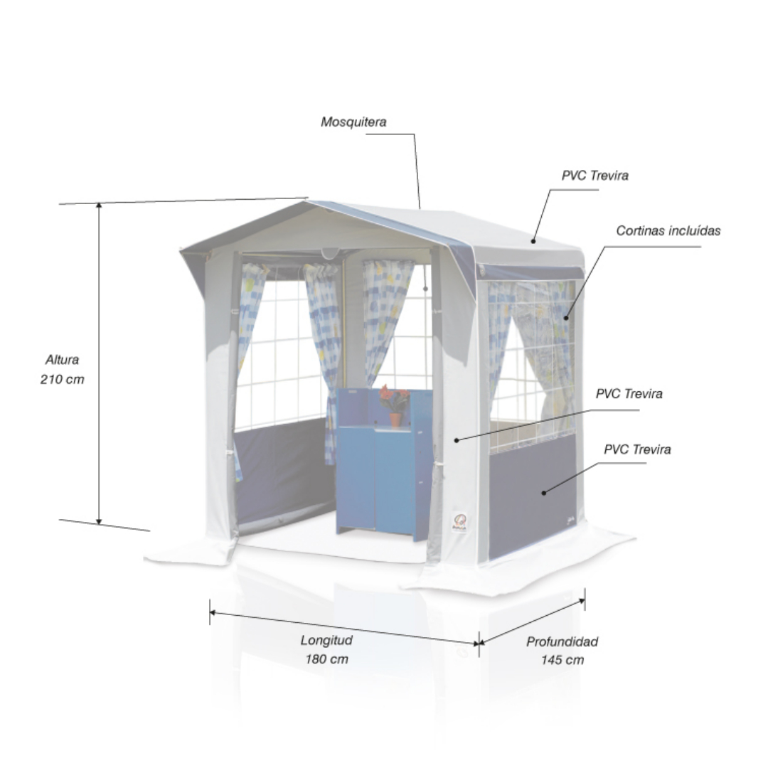 AVANCE COCINA JAVA 180X140CM INACA 240651 - Imagen 3