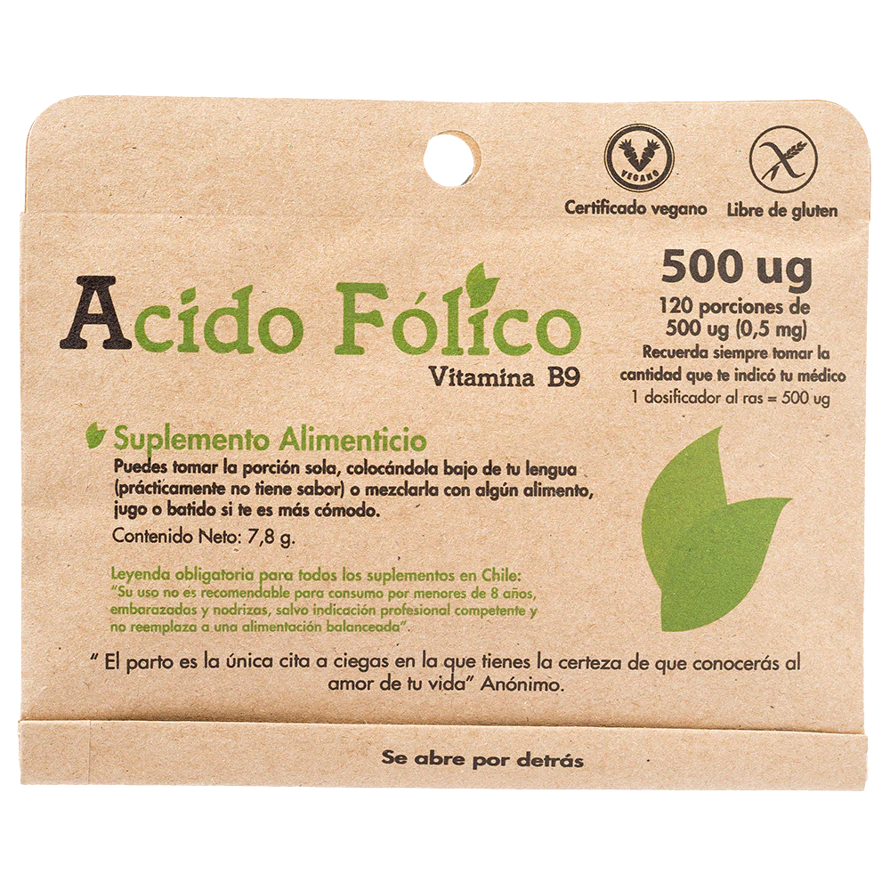Ácido Fólico Sobre en Polvo