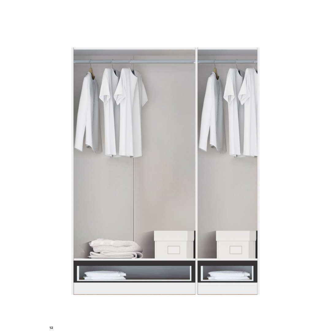 ARMARIO 3 PUERTAS+ 2 CAJONES (VARIOS COLORES)