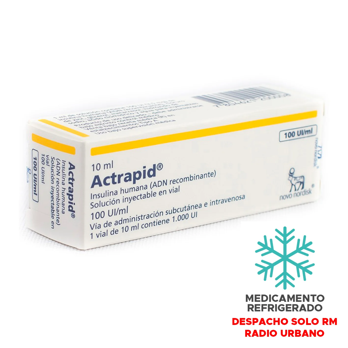 Actrapid Inyectable 100UI/ML