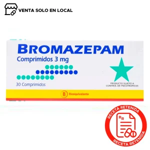 Bromazepam Comprimidos 3mg (disponible solo para venta presencial)