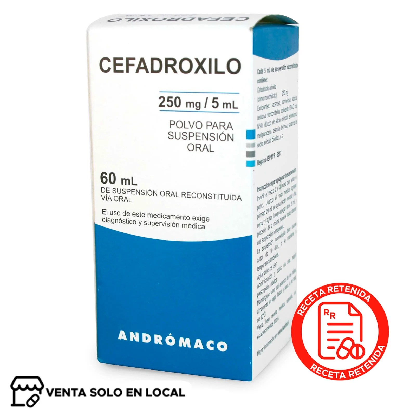 Cefadroxilo Jarabe (disponible solo para venta presencial)