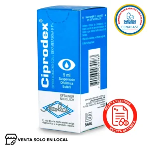 Ciprodex Solución Oftálmica Producto Cenabast (disponible solo para venta presencial)