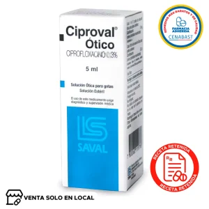 Ciproval Solución Ótica Producto Cenabast (disponible solo para venta presencial)