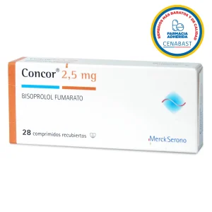 Concor Comprimidos Recubiertos 2,5mg Producto Cenabast