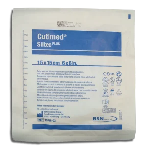 Cutimed Siltec Plus 15x15cm 1 apósito