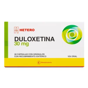 Duloxetina Cápsulas con Gánulos con recubrimiento Entérico 30mg