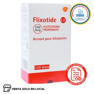 Flixotide Aerosol para Inhalación 250mcg Producto Cenabast (disponible solo para venta presencial)