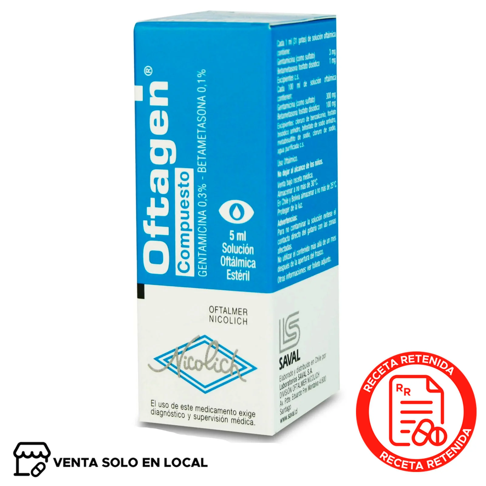 Oftagen Compuesto Solución Oftálmica (disponible solo para venta presencial)
