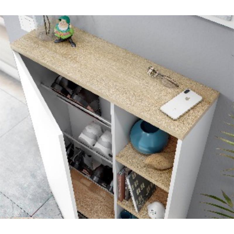 RECIBIDOR + ESPEJO 106X77X24CM BL. ARTIK/R. CANADIAN MOMI 0F6739A - Imagen 3