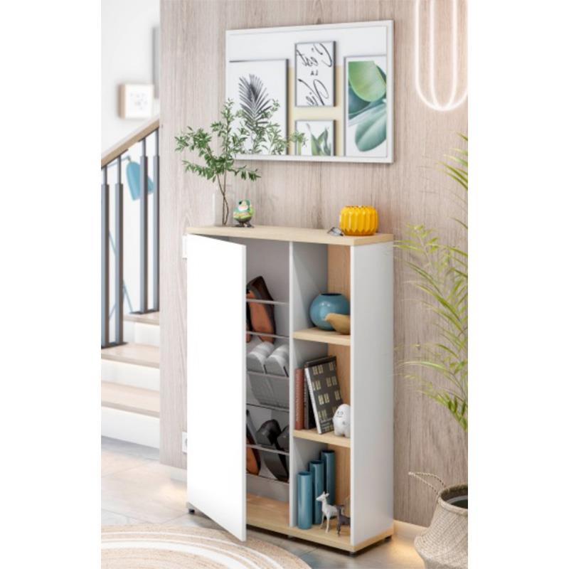 RECIBIDOR + ESPEJO 106X77X24CM BL. ARTIK/R. CANADIAN MOMI 0F6739A - Imagen 4