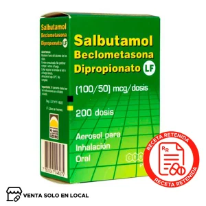 Salbutamol+Beclometasona Aerosol 100/50 (disponible solo para venta presencial)