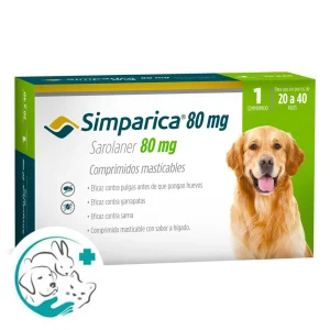 Simparica Antiparasitario para Perros 80mg