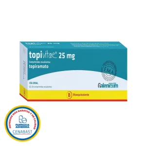 Topivitae Comprimidos Recubiertos 25mg Producto Cenabast