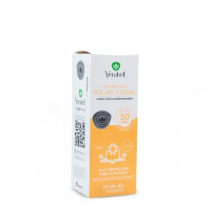 Verabell protector solar facial cremigel FPS50 60g